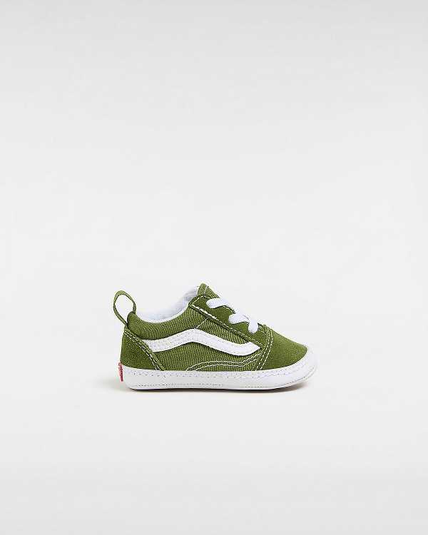 Green Kids\' Vans Old Skool Crib (0-1 Years) Sneakers Canada | VN1403782
