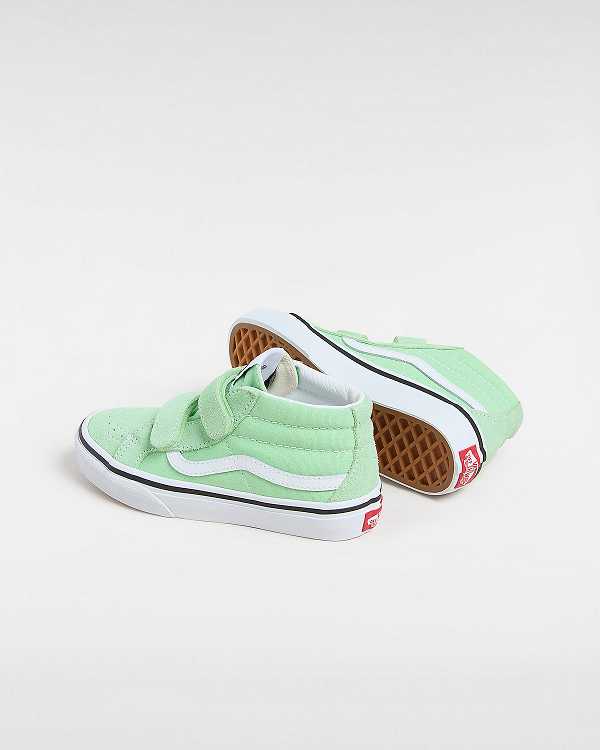 Green Kids' Vans SK8-Mid Reissue (4-8 years) Sneakers Canada | VN5734692