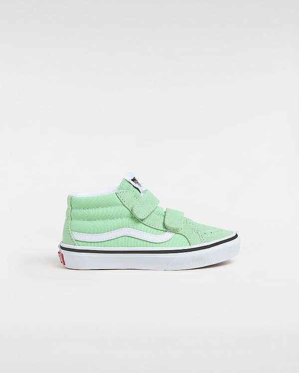 Green Kids\' Vans SK8-Mid Reissue (4-8 years) Sneakers Canada | VN5734692