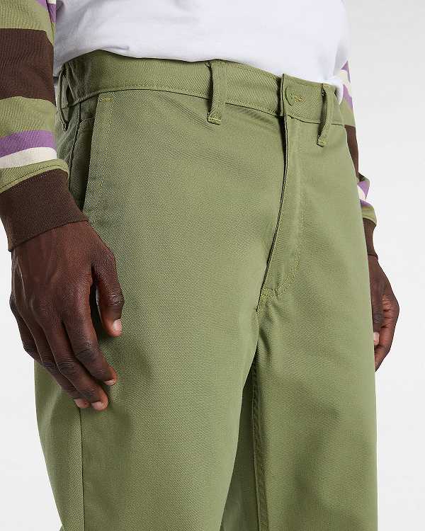 Green Men Vans Authentic Chino Relaxed Pants Canada | VN6740582