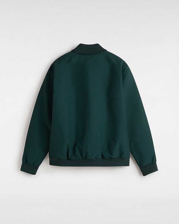 Green Men Vans Clifton Down Bomber Jackets Canada | VN4589073