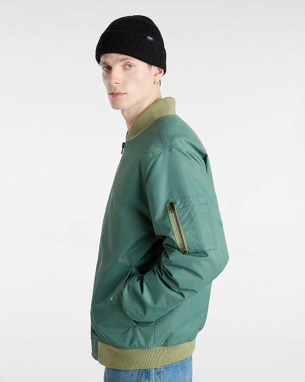 Green Men Vans Copley Bomber Jackets Canada | VN0213685