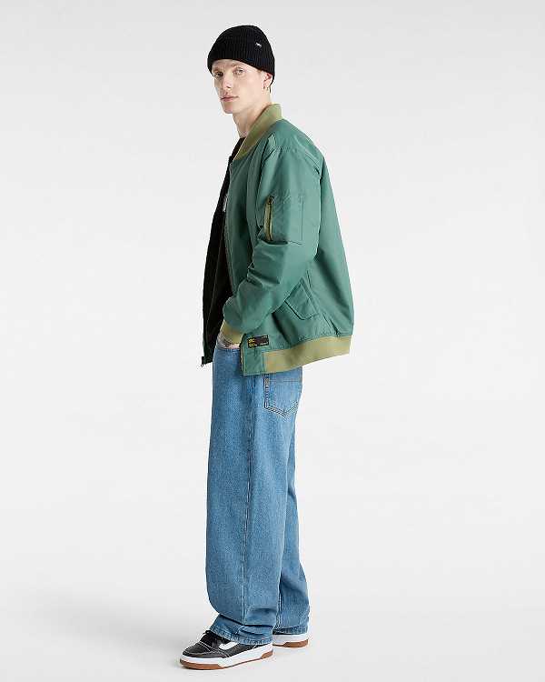 Green Men Vans Copley Bomber Jackets Canada | VN0213685