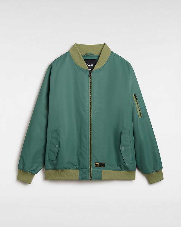 Green Men Vans Copley Bomber Jackets Canada | VN0213685