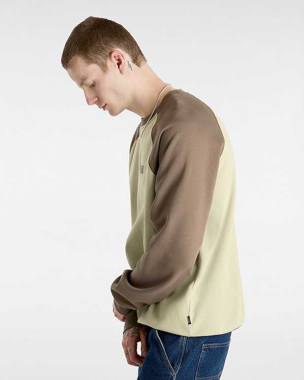 Green Men Vans Core Basic Raglan T Shirts Canada | VN5790186