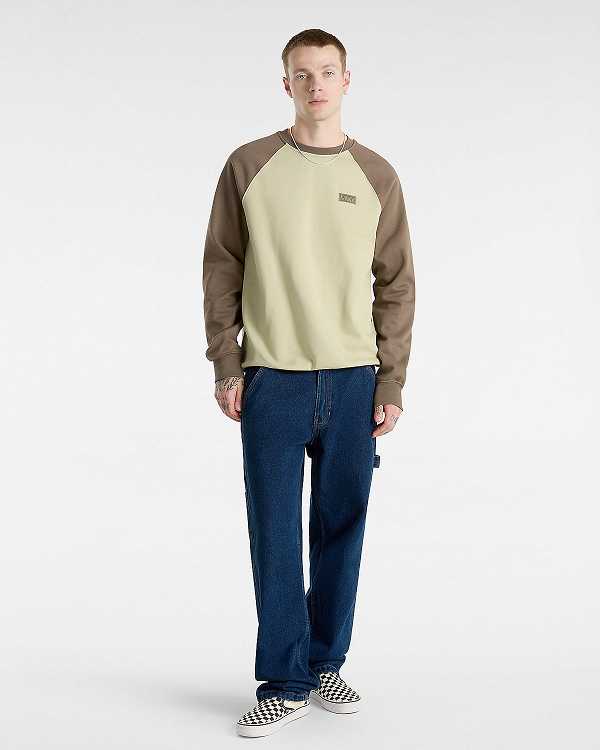 Green Men Vans Core Basic Raglan T Shirts Canada | VN5790186