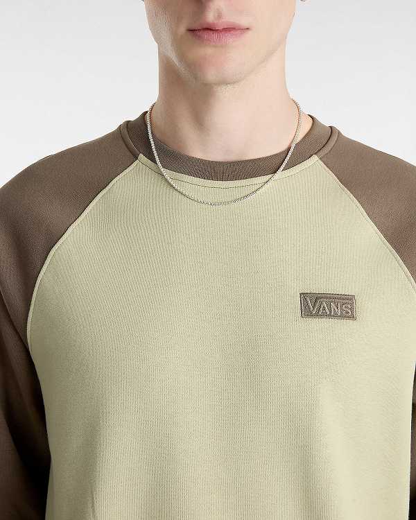 Green Men Vans Core Basic Raglan T Shirts Canada | VN5790186