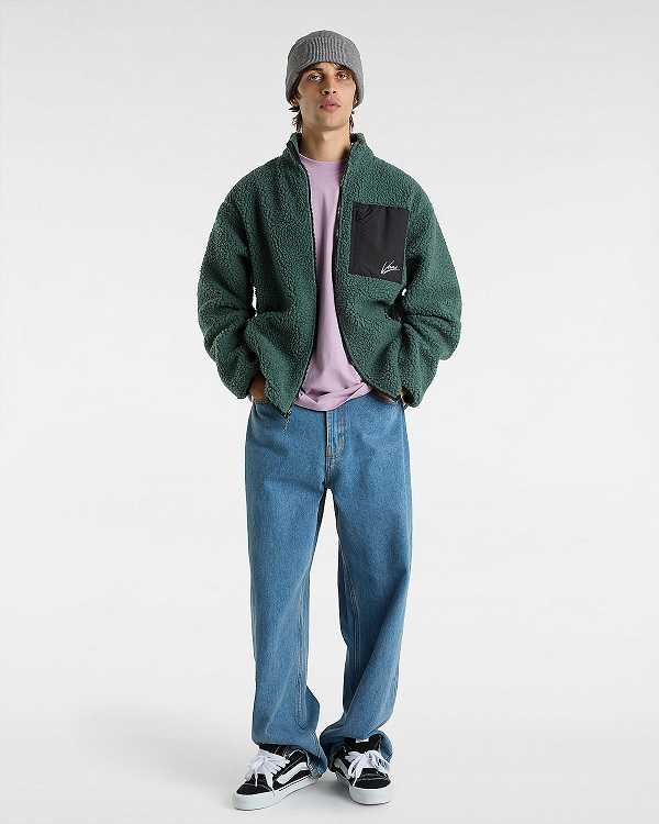 Green Men Vans Dettori Full Zip Jacket Canada | VN5238697