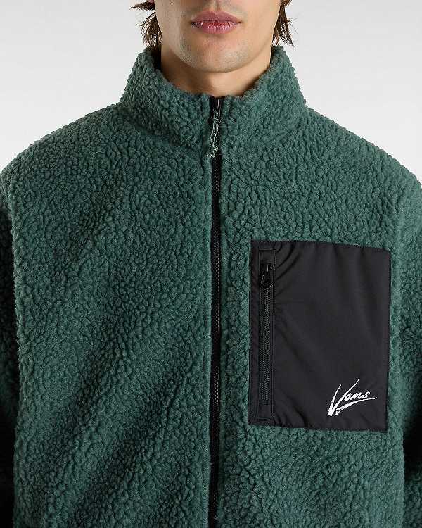 Green Men Vans Dettori Full Zip Jacket Canada | VN5238697