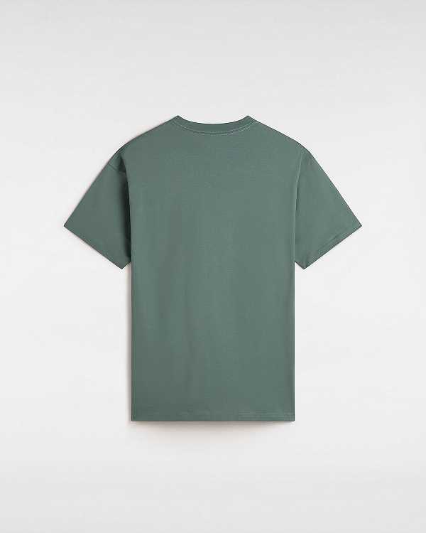 Green Men Vans Essential Loose T Shirts Canada | VN6792184