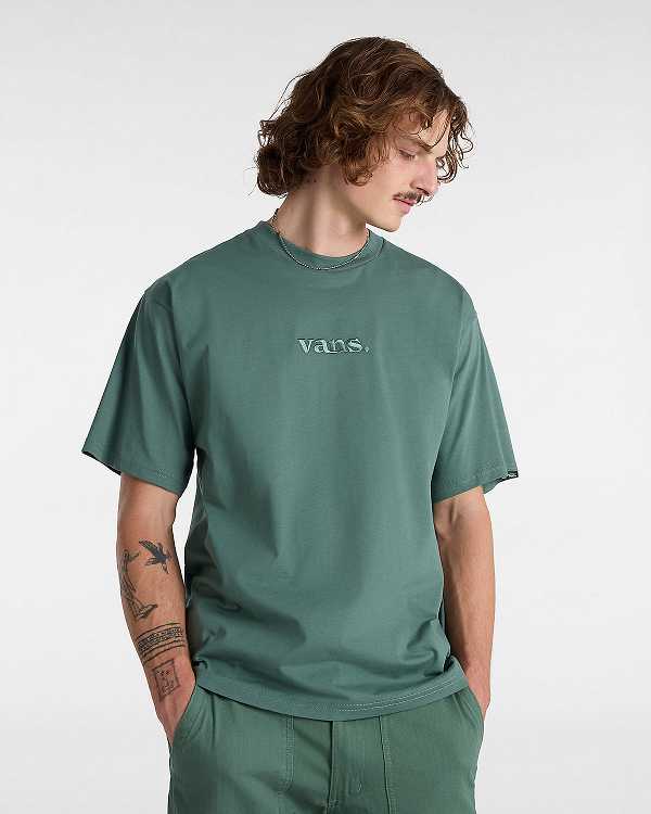 Green Men Vans Essential Loose T Shirts Canada | VN6792184
