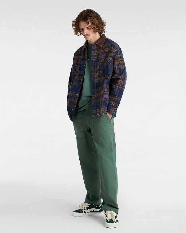 Green Men Vans Essential Loose T Shirts Canada | VN6792184