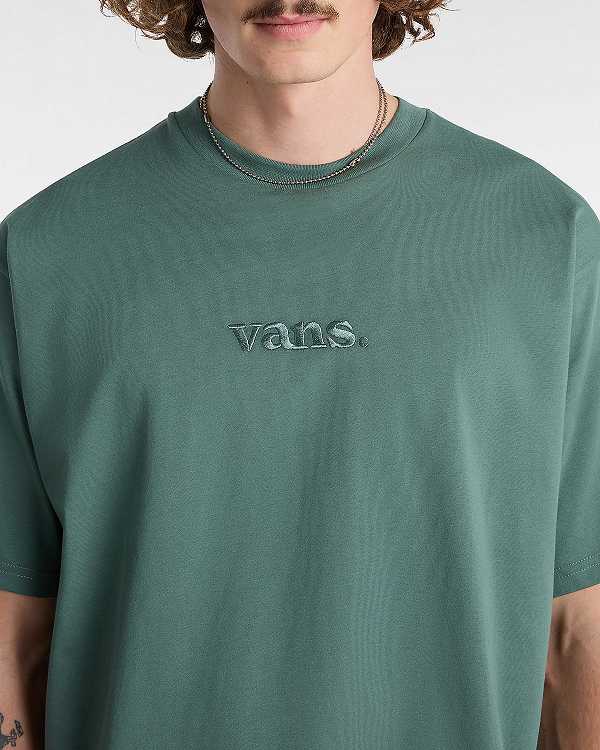 Green Men Vans Essential Loose T Shirts Canada | VN6792184