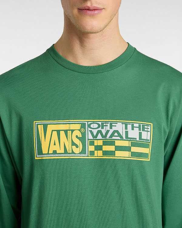 Green Men Vans Hi Stretch Long Sleeve T Shirts Canada | VN0847253