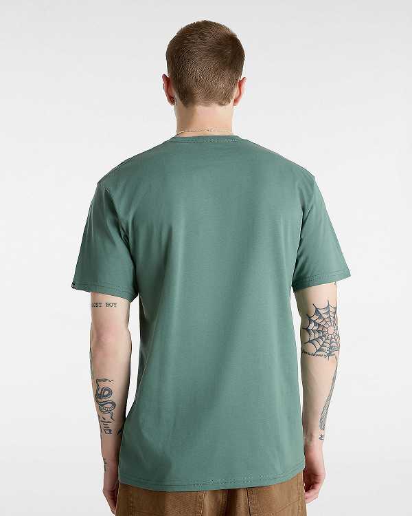 Green Men Vans Left Chest Logo T Shirts Canada | VN4150937