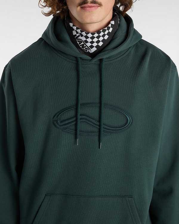 Green Men Vans Oval Loose Hoodie Canada | VN9861450