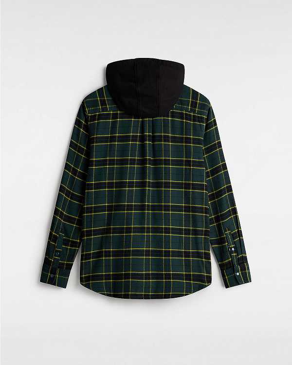 Green Men Vans Parkway Shirts Canada | VN2610879