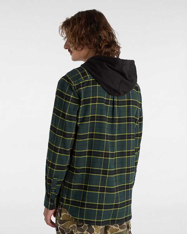 Green Men Vans Parkway Shirts Canada | VN2610879