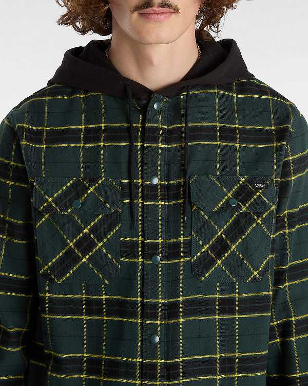 Green Men Vans Parkway Shirts Canada | VN2610879