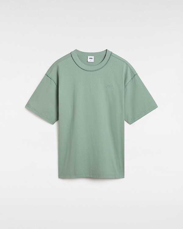Green Men Vans Premium Short Sleeve T Shirts Canada | VN1692385