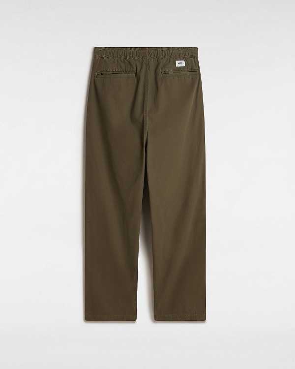 Green Men Vans Premium Twill Trouser Pants Canada | VN6549821