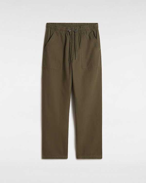 Green Men Vans Premium Twill Trouser Pants Canada | VN6549821