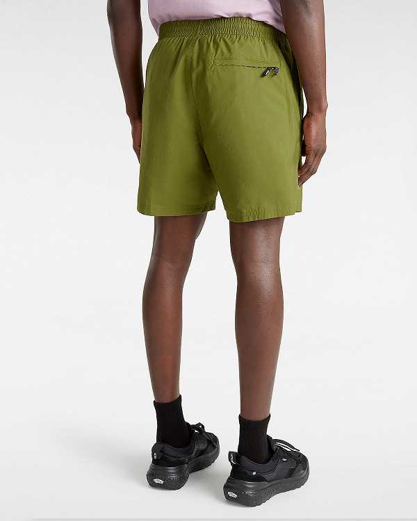 Green Men Vans Primary Solid Elastic Boardshorts Canada | VN2458769