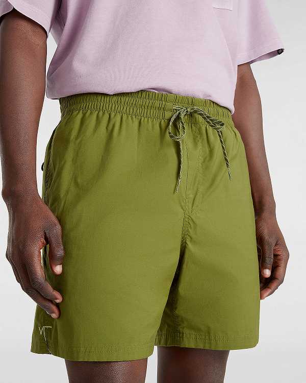 Green Men Vans Primary Solid Elastic Boardshorts Canada | VN2458769