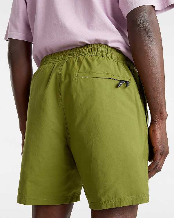 Green Men Vans Primary Solid Elastic Boardshorts Canada | VN2458769