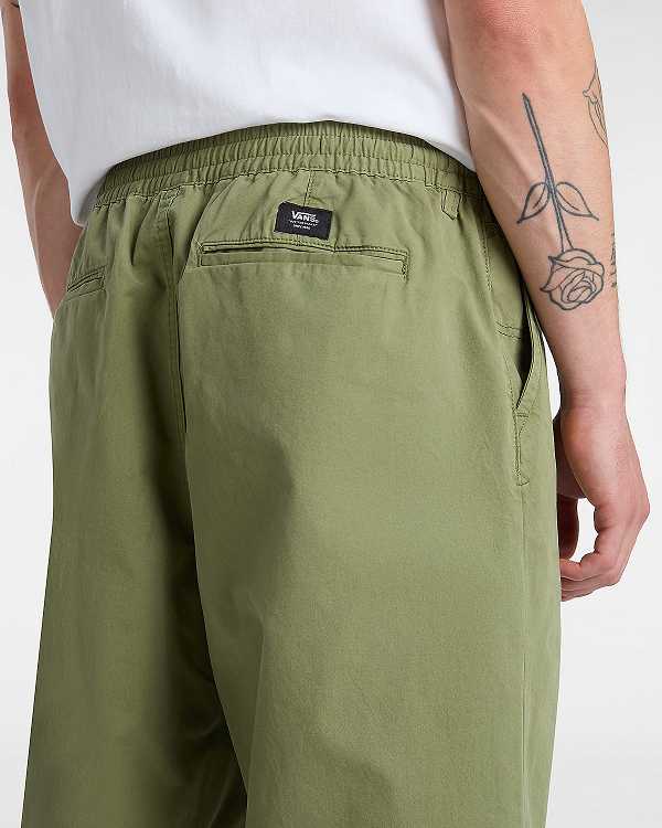 Green Men Vans Range Baggy Tapered Elastic Waist Pants Canada | VN6851724