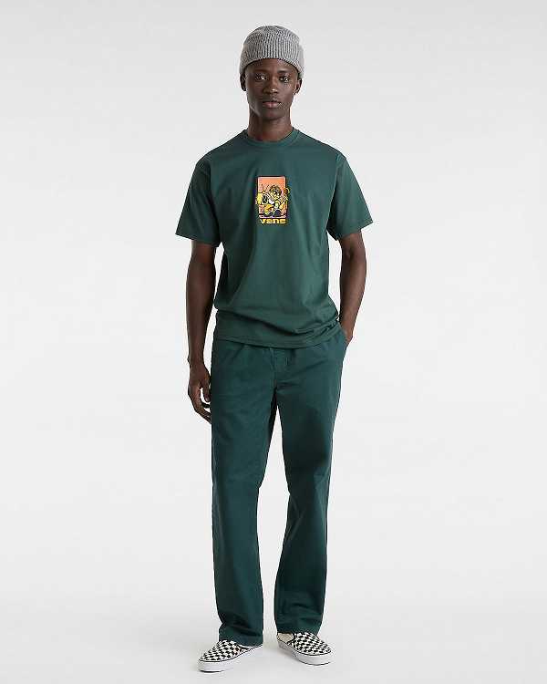 Green Men Vans Robbie T Shirts Canada | VN8051967