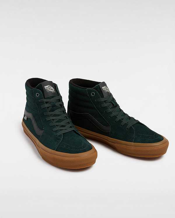 Green Men Vans Sk8-Hi Skate Shoes Canada | VN4029761