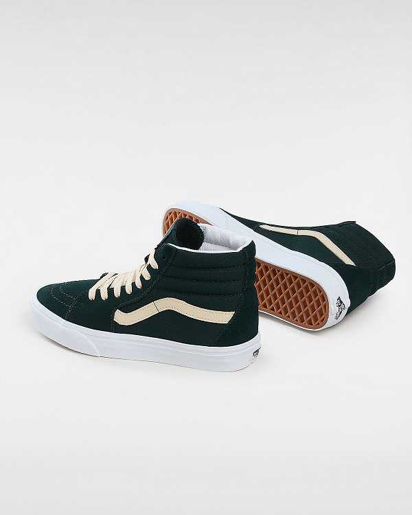 Green Men Vans Sk8-Hi Suede Skate Shoes Canada | VN3178492