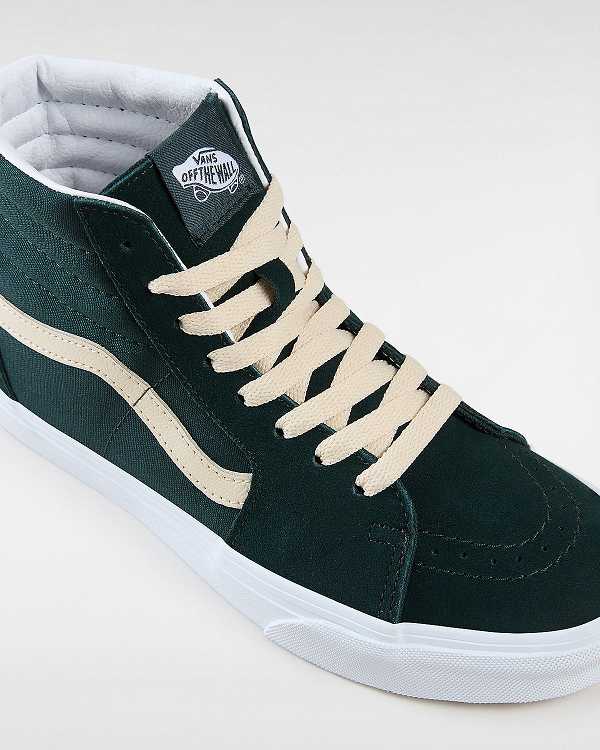 Green Men Vans Sk8-Hi Suede Skate Shoes Canada | VN3178492