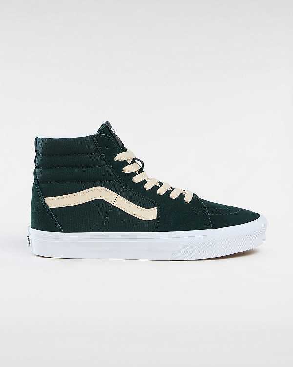 Green Men Vans Sk8-Hi Suede Skate Shoes Canada | VN3178492