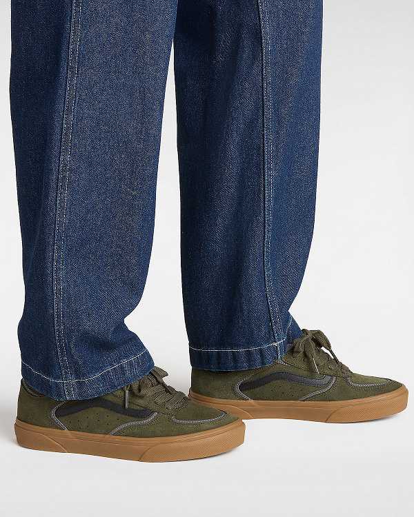 Green Men Vans Skate Rowley Sneakers Canada | VN9263018