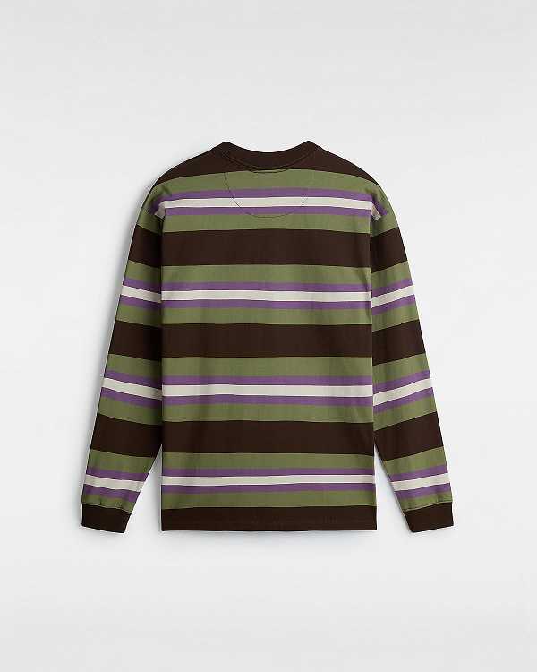 Green Men Vans Wilton Long Sleeve Knit T Shirts Canada | VN9265347