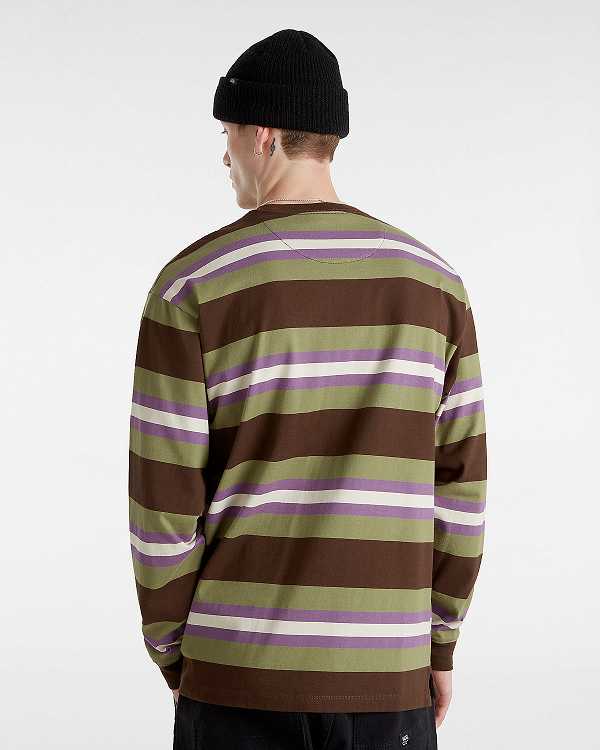 Green Men Vans Wilton Long Sleeve Knit T Shirts Canada | VN9265347