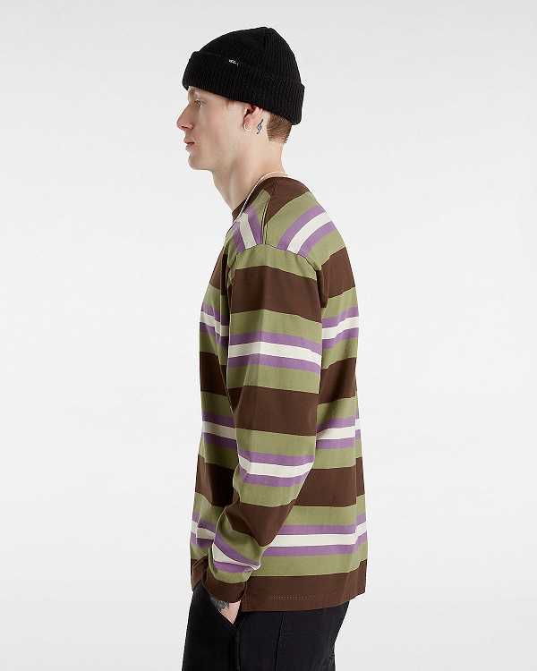 Green Men Vans Wilton Long Sleeve Knit T Shirts Canada | VN9265347