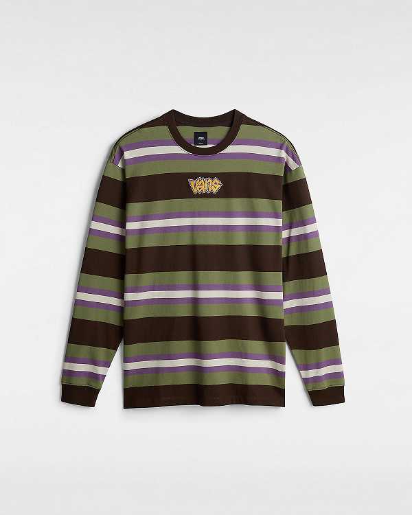 Green Men Vans Wilton Long Sleeve Knit T Shirts Canada | VN9265347