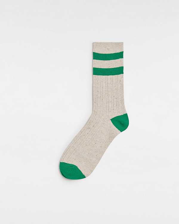 Green Unisex Vans Classic Crew (1 Pair) Socks Canada | VN4051236