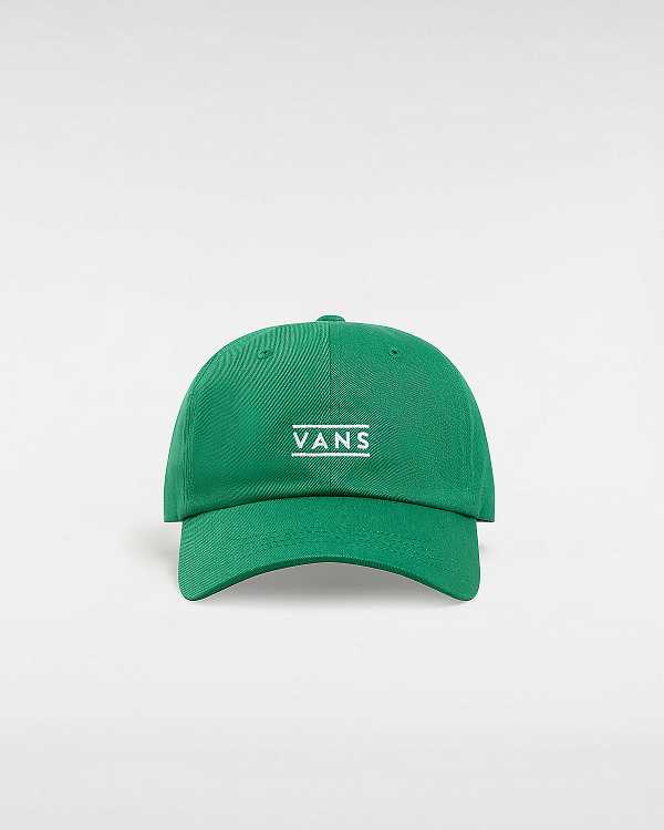 Green Unisex Vans Half Box Curved Bill Jockey Hats Canada | VN5901642