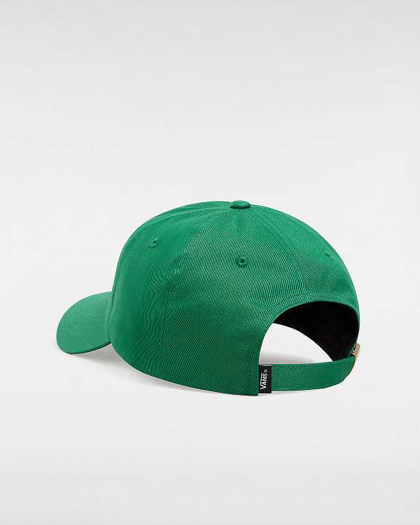 Green Unisex Vans Half Box Curved Bill Jockey Hats Canada | VN5901642