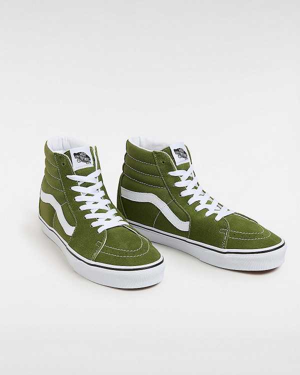 Green Women Vans Color Theory Sk8-Hi Sneakers Canada | VN4078539