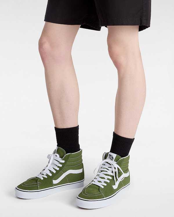 Green Women Vans Color Theory Sk8-Hi Sneakers Canada | VN4078539