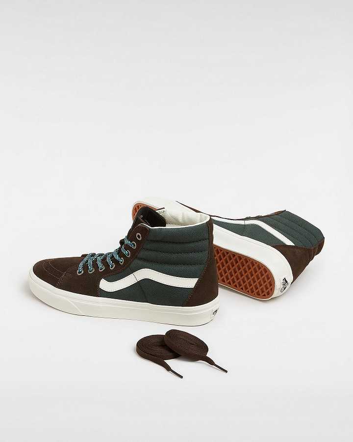 Green Women Vans Colour Theory Sk8-Hi Skate Shoes Canada | VN3574829