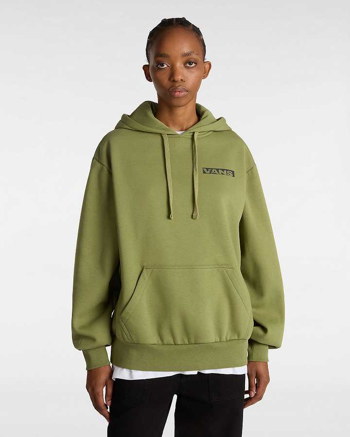 Green Women Vans Firemade Bloussant Hoodie Canada | VN4962853