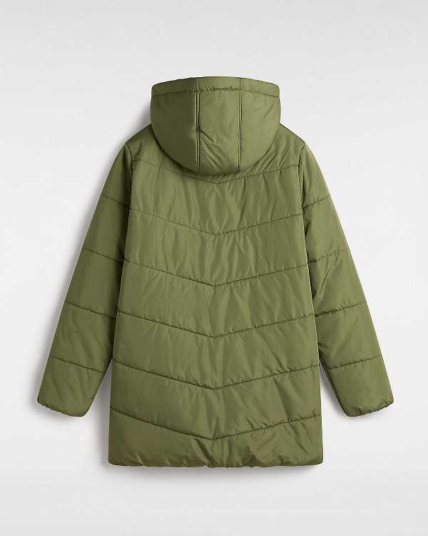 Green Women Vans MTE Foundry Long Jacket Canada | VN5612407
