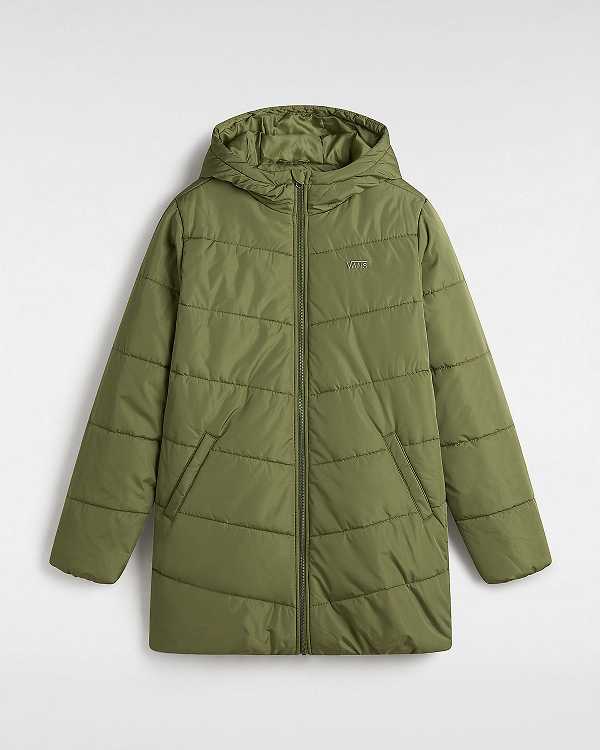 Green Women Vans MTE Foundry Long Jacket Canada | VN5612407