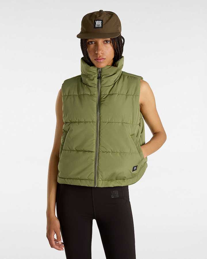 Green Women Vans MTE Foundry Vest Canada | VN1029457